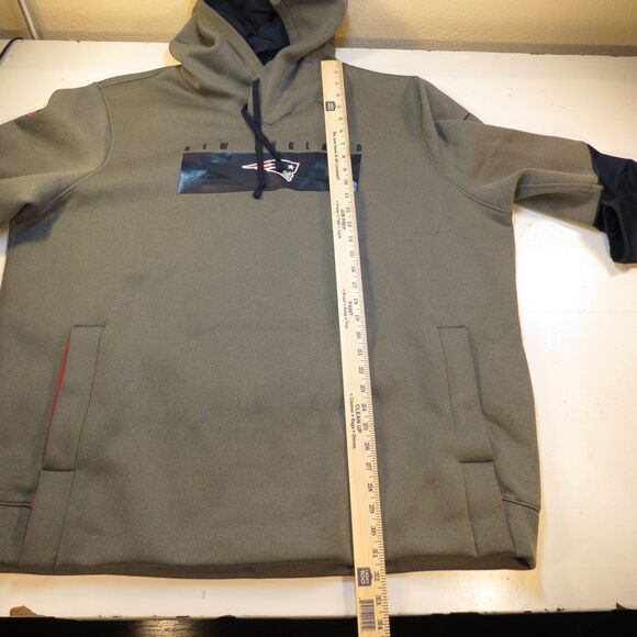 NEW ENGLAND PATRIOTS FOOTBALL HOODIE HOODED SWEATSHIRT 3XL Team Coach Issue Nike - Picture 8 of 8